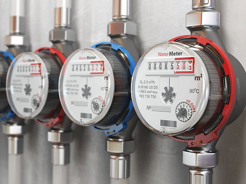 Flow meters for licence compliance