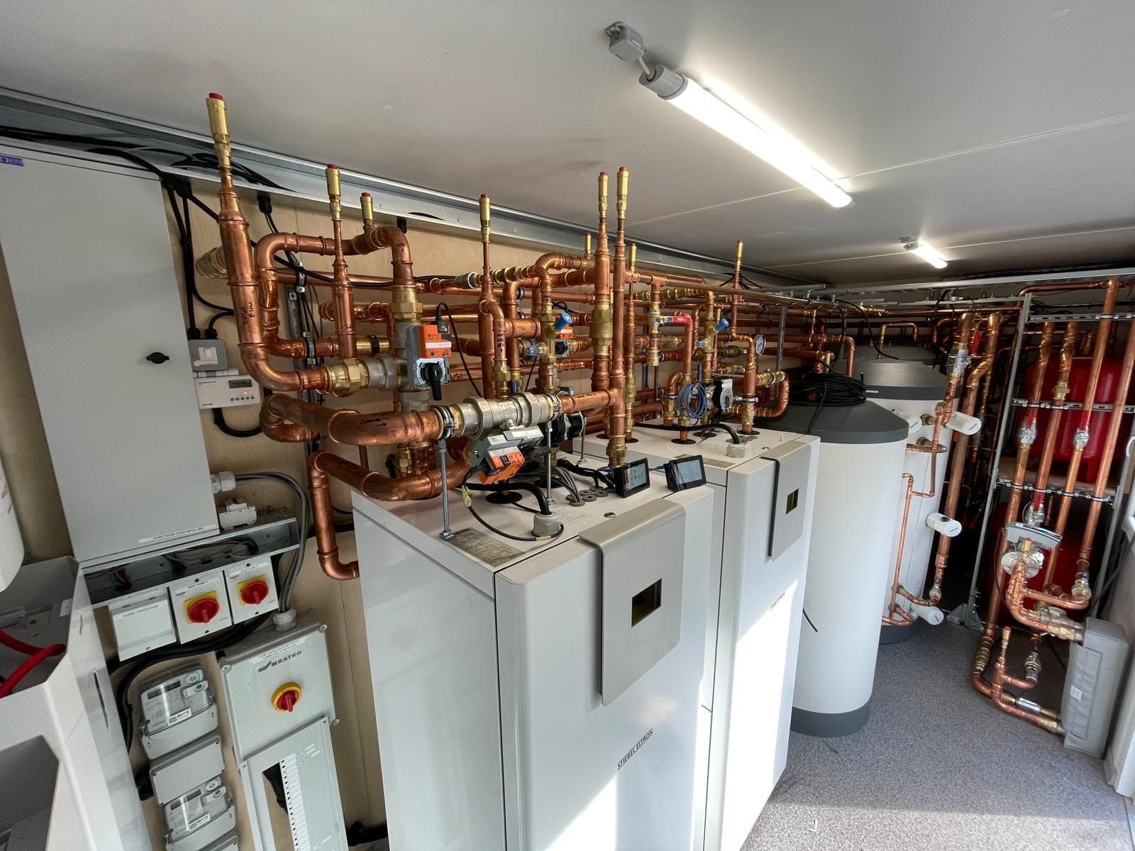 Stiebel Eltron GSHP plant room — Nicholls Water Solutions